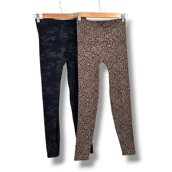 Spanx Women's Camo Print Cheetah Print Seamless Leggings Size Small - Picture 1 of 8
